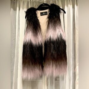 Faux fur vest